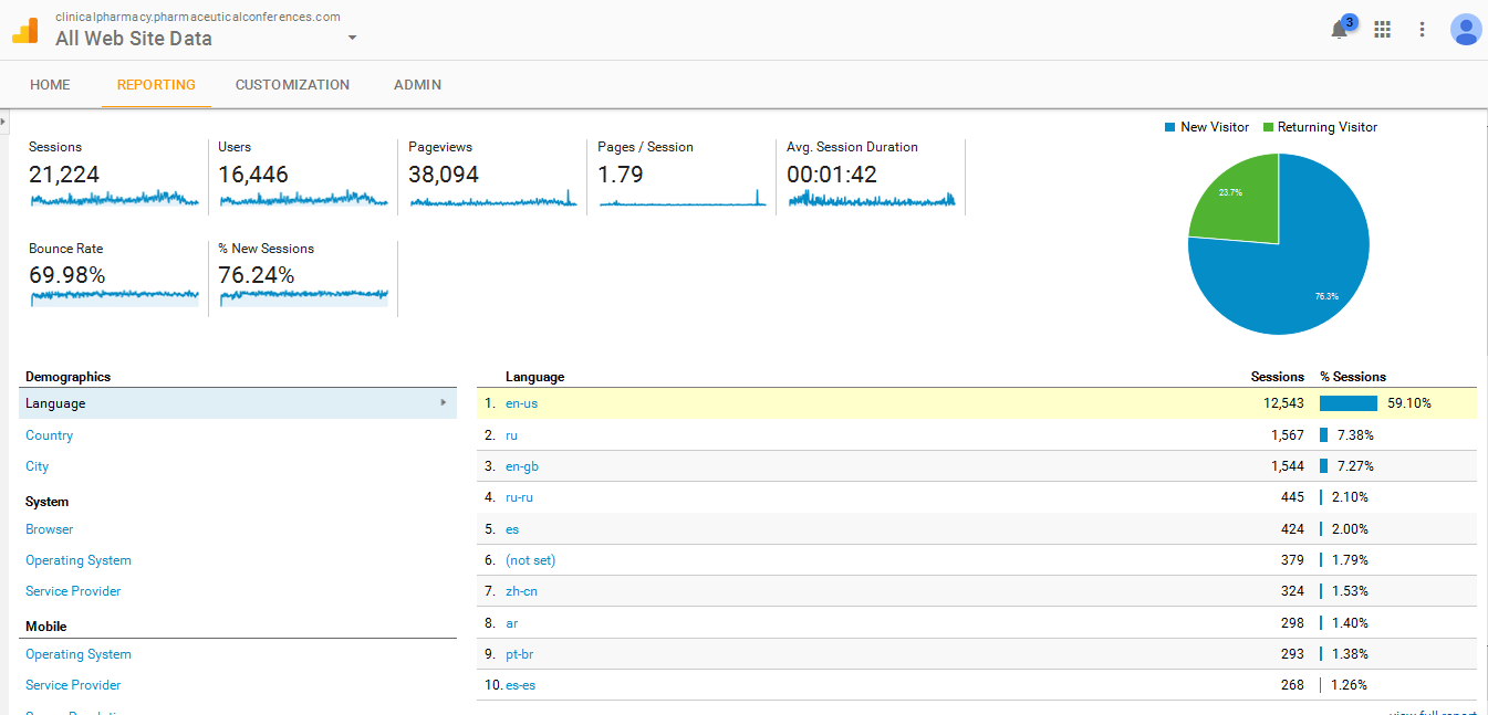 Visitor Analysis Report